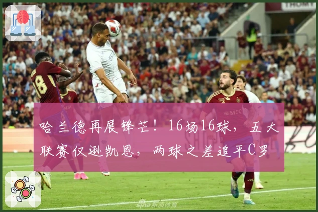 哈兰德再展锋芒！16场16球，五大联赛仅逊凯恩，两球之差追平C罗